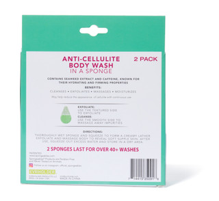 Thumbnail 2: Spongeables 2 Pk Anti-Cellulite Body Wash In A Sponge 