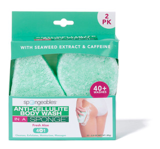 Thumbnail 1: Spongeables 2 Pk Anti-Cellulite Body Wash In A Sponge 