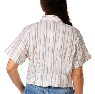 Thumbnail 2: BY TOGETHER Juniors Striped Button Front Top 