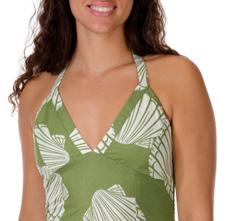 Thumbnail 2: JAPNA Womens Halter Palm Maxi Dress 