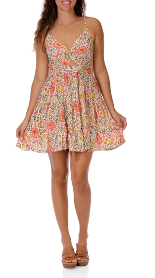 Thumbnail 1: Angie Juniors Floral Cutout Maxi Dress 
