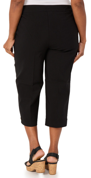 Thumbnail 2: Coral Bay Women's Plus Pull On Golden Crest Tab Capris 
