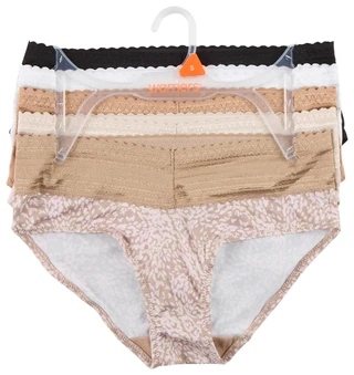 Thumbnail 1: Warner's Women's 5 Pk Micro Lace Hipster Panties 