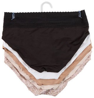 Thumbnail 2: Warner's Women's 5 Pk Micro Lace Hipster Panties 