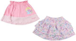 Thumbnail 1: Disney Little Girls 2 Pk Stitch Ruffle Skorts Set 