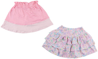 Thumbnail 2: Disney Little Girls 2 Pk Stitch Ruffle Skorts Set 