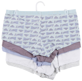 Thumbnail 2: ROXY Junior's 5 Pk Logo Band Boyshort Panties 