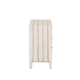 Thumbnail 8: Linon Linon Beryl 3 Drawer Coastal Storage Cabinet with Shelves 