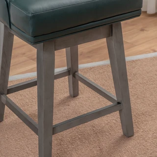 Thumbnail 11: Linon Linon Bastille 26 in. Upholstered Wood Counter Stool  
