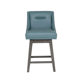 Thumbnail 5: Linon Linon Bastille 26 in. Upholstered Wood Counter Stool  