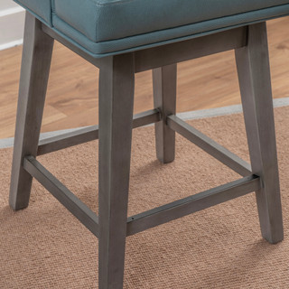 Thumbnail 9: Linon Linon Bastille 26 in. Upholstered Wood Counter Stool  