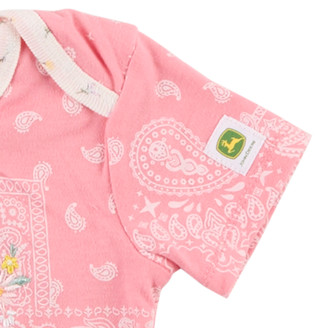 Thumbnail 2: John Deere Baby Girls Short Sleeve Print Bodysuit 