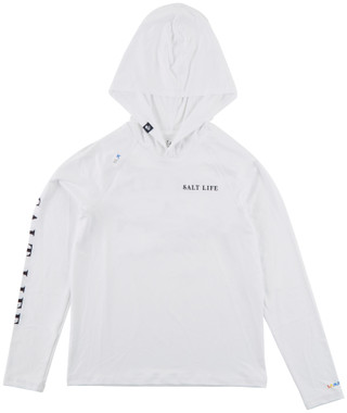 Thumbnail 1: Salt Life Big Boys Long Sleeve Performance Jaws Hoodie Shirt 
