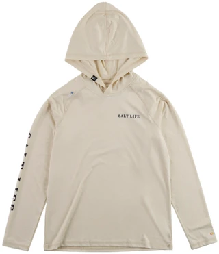 Thumbnail 1: Salt Life Big Boys Long Sleeve Performance Jaws Hoodie Shirt 
