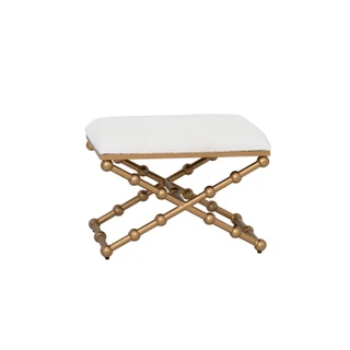 Thumbnail 1: Linon Linon Ashburn Campaign Sphere Stool  