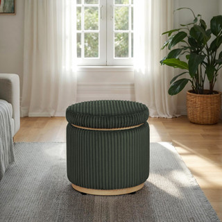 Thumbnail 3: Linon Linon Blanche Storage Ottoman Corduroy  