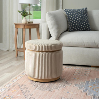 Thumbnail 6: Linon Linon Blanche Storage Ottoman Corduroy  