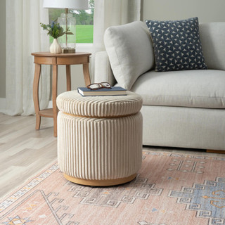 Thumbnail 9: Linon Linon Blanche Storage Ottoman Corduroy  