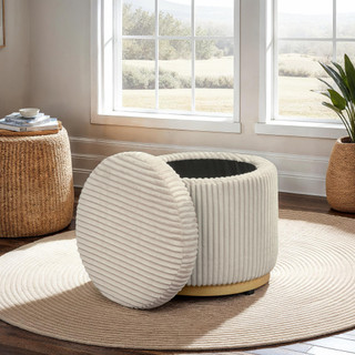 Thumbnail 12: Linon Linon Blanche Storage Ottoman Corduroy  