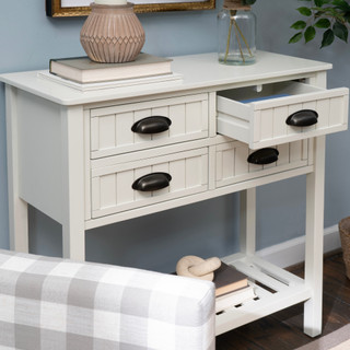 Thumbnail 7: Linon Linon Brimley Beadboard Console  