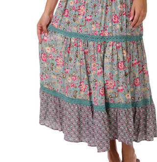 Thumbnail 4: Angie Juniors Palm Cutout Maxi Dress 