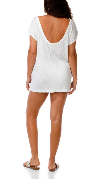 Thumbnail 3: BILLABONG Juniors Short Sleeve Hallow Wave Mini Dress 