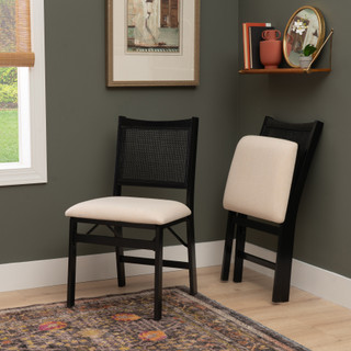 Thumbnail 3: Linon Linon Bauer Cane Folding Chair 