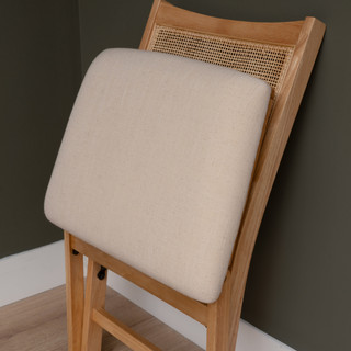 Thumbnail 3: Linon Linon Bauer Cane Folding Chair 