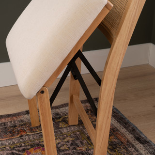 Thumbnail 7: Linon Linon Bauer Cane Folding Chair 