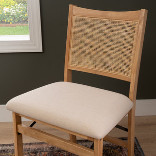 Thumbnail 8: Linon Linon Bauer Cane Folding Chair 