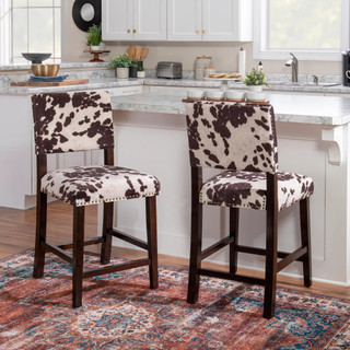 Thumbnail 6: Linon Linon Corey Counter Stool Udder Madness Counter Stool 