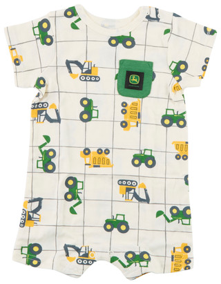 Thumbnail 1: John Deere Baby Boys Short Sleeve Print Romper 