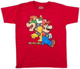 Thumbnail 1: Super Mario Little Boys Short Sleeve Mario Graphic Tee 