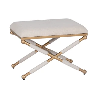 Thumbnail 1: Linon Linon Asburn Campaign Accent Stool  