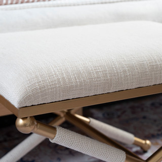 Thumbnail 8: Linon Linon Asburn Campaign Accent Stool  