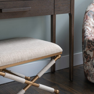 Thumbnail 9: Linon Linon Asburn Campaign Accent Stool  