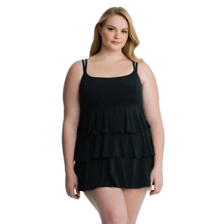 Thumbnail 1: Robby Len Plus 3-Tier Swimdress 