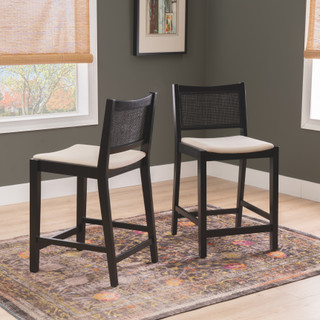 Thumbnail 5: Linon Linon Bauer 2 Pc. Cane Counter Stool Set  
