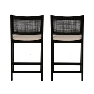Thumbnail 7: Linon Linon Bauer 2 Pc. Cane Counter Stool Set  