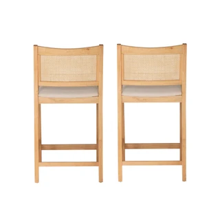 Thumbnail 6: Linon Linon Bauer 2 Pc. Cane Counter Stool Set  