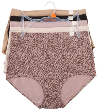 Thumbnail 1: Warner's 5 Pk Cotton Tailored Brief Panties 