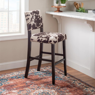 Thumbnail 4: Linon Linon Corey Udder Madness Bar Stool 