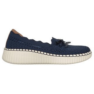 Thumbnail 3: Skechers Womens Wilshire Blvd Knit Scallop Boat Shoes 