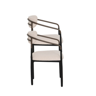 Thumbnail 3: Linon Linon Bonlyn 2 Pc. Metal Upholstered Dining Chairs Set 