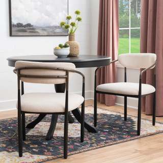 Thumbnail 4: Linon Linon Bonlyn 2 Pc. Metal Upholstered Dining Chairs Set 