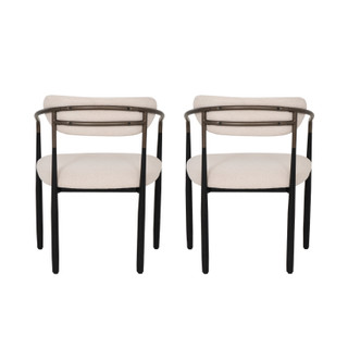 Thumbnail 9: Linon Linon Bonlyn 2 Pc. Metal Upholstered Dining Chairs Set 
