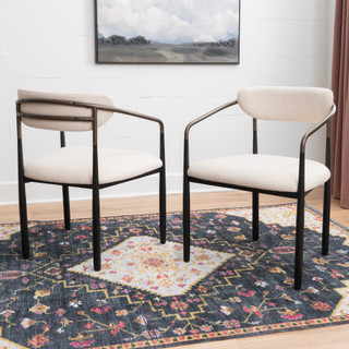 Thumbnail 10: Linon Linon Bonlyn 2 Pc. Metal Upholstered Dining Chairs Set 