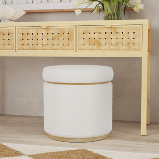 Thumbnail 2: Linon Linon Blanche Storage Ottoman  