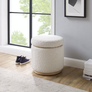 Thumbnail 3: Linon Linon Blanche Storage Ottoman  