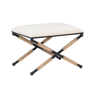 Thumbnail 1: Linon Linon Ashburn Campaign Accent Stool 